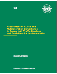 Assessment of ADS-B And Multilateration Surveillance to Support Air Traffic Services