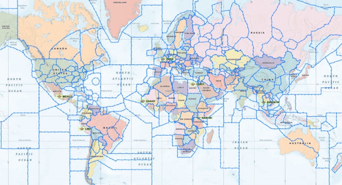 Icao Code Map