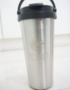 Stainless Steel Coffee Tumbler with handle, engraved with ICAO logo