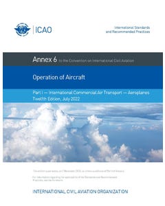 Annex 6 - Operation Of Aircraft - Part I - International Commercial Air Transport - Aeroplanes