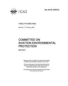 Committee on Aviation Environmental Protection Report (Doc 10176)
