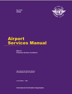 Airport Services Manual - Part II - Pavement Surface Conditions (Doc 9137P2)
